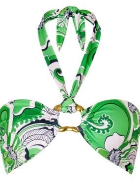 CinCin Bikini Halter Top in Fern